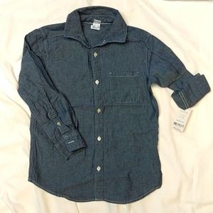 Carter's kids size 8 button down shirt NWT